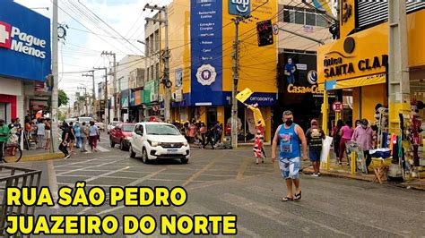 Veja A Movimenta O Da Rua S O Pedro Em Juazeiro Do Norte No Dia De