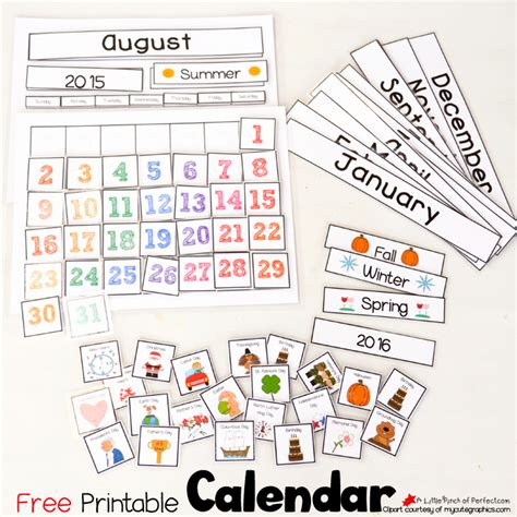 Classroom Calendar Template