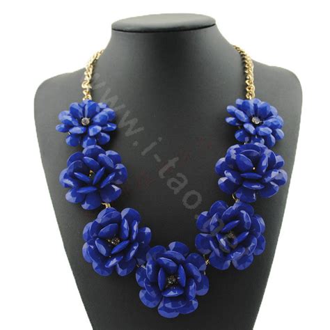 Buy Wholesale Luxury Crystal Gemstone Pendant Seven Flowers Choker