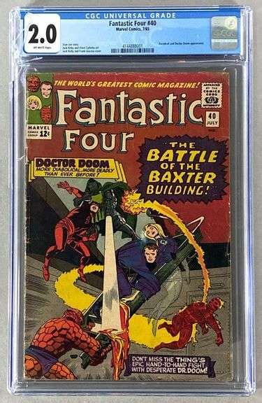 Cgc Graded Marvel Comics Fantastic Four No Matthew Bullock