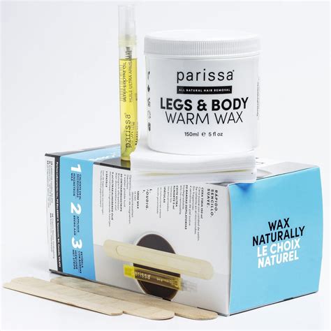 Parissa Legs Body Warm Wax Kit Salon Style Microwavable Formula For