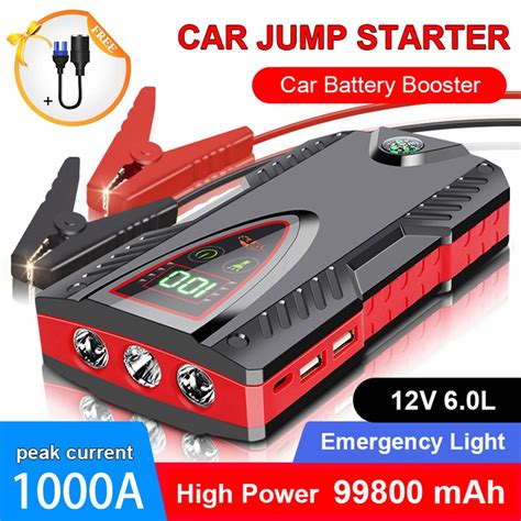 Portable Mah A Car Jump Starter Batter Power Bank Emergency