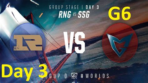 Rng Vs Ssg Game Highlights Worlds Group Stage Day Youtube