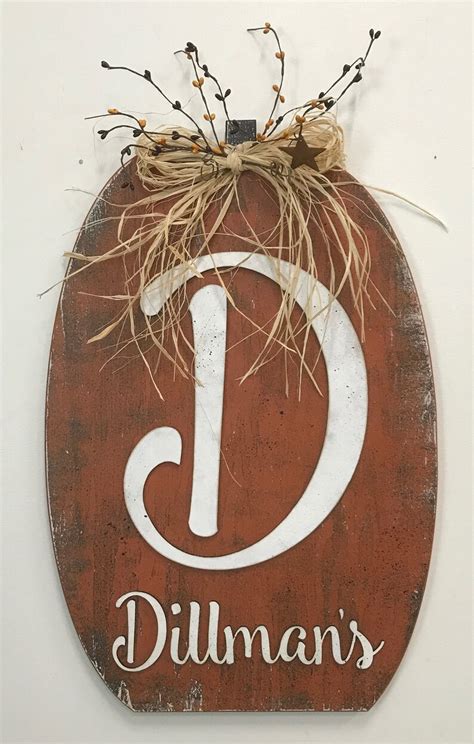 Autumn Porch Decor Rustic Fall Decor Pumpkin Sign | Etsy