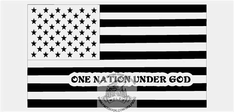 One Nation Under God USA Flag Design Svg Dxf Vector Cnc Etsy