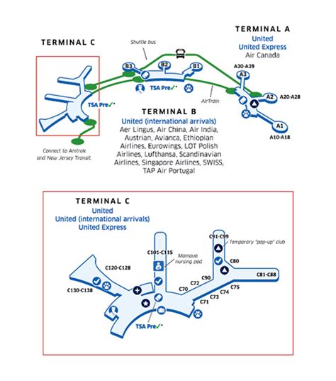 Newark Airport Terminal Map – Map Of The World