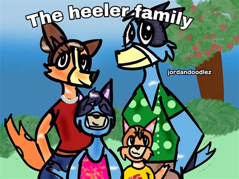 The Heeler Family (bluey) by bungeegumbitch1025 on DeviantArt