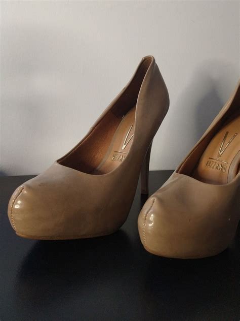 Scarpin Nude Vizzano Sapato Feminino Vizzano Usado Enjoei