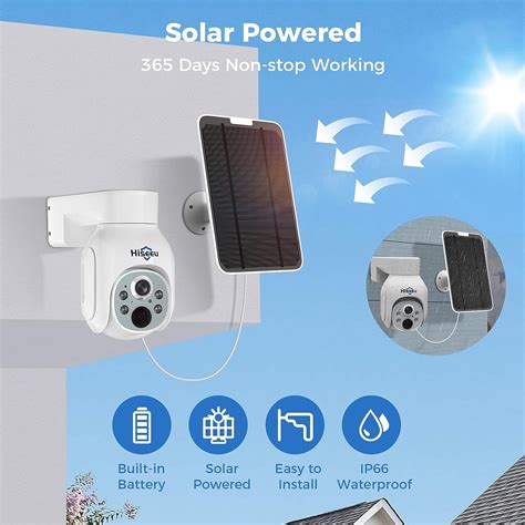 Hiseeu Solar Home Security Camera System Smart Home Devices