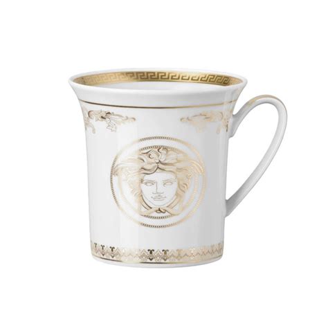 Rosenthal Versace Medusa Gala Gold Becher Mit Henkel L