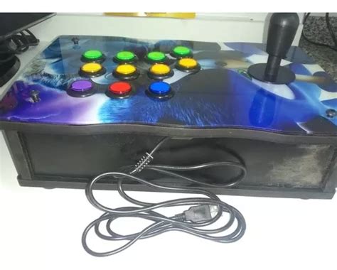 Controle Usb Fliperama Arcade S A Caixa Acrilico Adesivo Venda Em