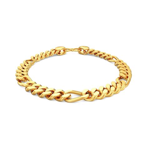 Joyalukkas 22k 916 Yellow Gold Bracelet For Men Gold Fashion