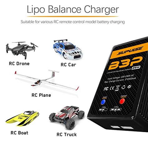 Supulse Lipo Charger 2x Faster Quick Charge 25w 2s 3s Rc Balance Charger Ac 74 111v Upgrade