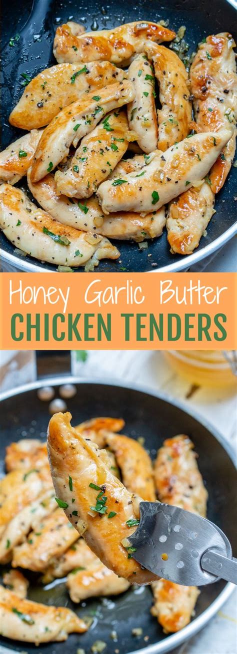 Honey Garlic Butter Chicken Tenders For Clean Eating Meal Prep Clean