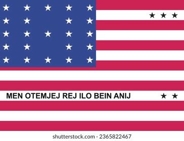 Bikini Atoll Flag Flag Bikini Atoll Stock Vector Royalty Free