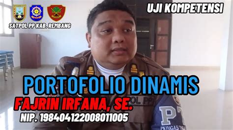 Fajrin Irfana Se Satpol Pp Kab Rembang Portofolio Dinamis