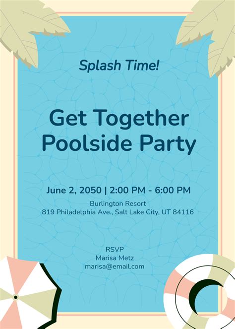 Free Get Together Invitation Templates Editable And Printable