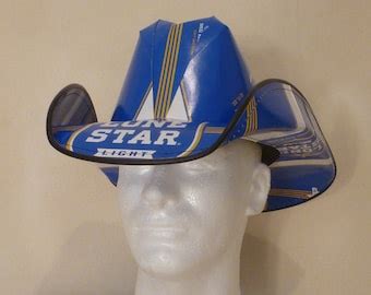 Beer Box Cowboy Hats Made From Recycled Bud Light Beer Boxes Beerhat