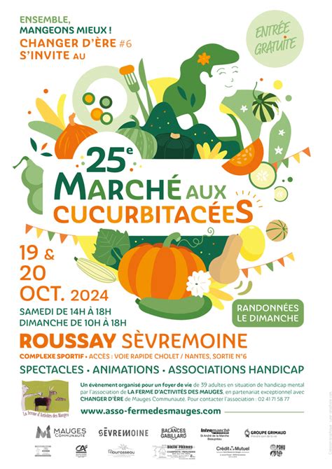 Marché aux Cucurbitacées 25ème édition SEVREMOINE Anjou Tourisme