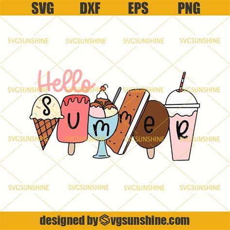 Hello Summer Popsicle Svg Free 111 File For Free