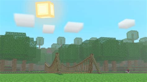 Minecraft - Rope bridge render #1 by HoseaGames on DeviantArt