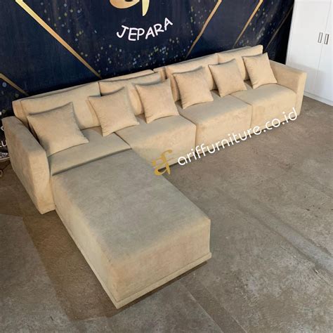 Jual Sofa Minimalis Sudut Ruang Tamu Model L Shape Af Toko