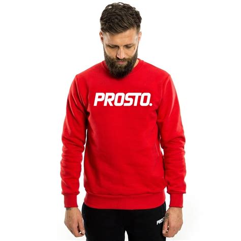 Prosto Klasyk Bluza M Ska Crewneck Toras Red Red Odzie I Dodatki