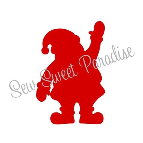 Santa Svg Christmas Svg Waving Santa Svg Digital Download Inspire