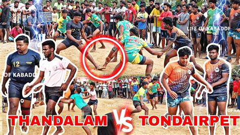 Rd Roundjolly Friends Tondairpet Vs Thandalam Pakkam Match