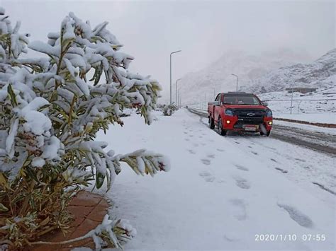 In Photos Egypts Saint Catherine Covered In Snow Egyptian Streets