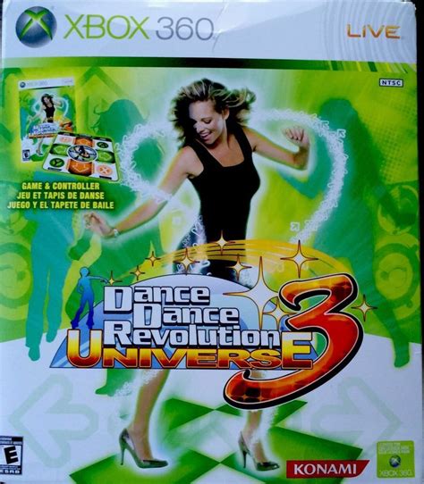 USED Complete XBOX 360 Live Dance Dance Revolution Universe 3 With Mat