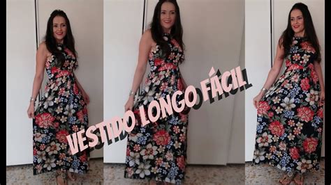 Aprenda A Costurar Vestido Longo Facil Sem Modelagem Youtube