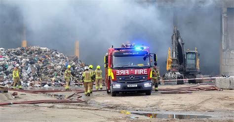 Mitcham Fire First Pictures And Video Show Devastation Of Recycling