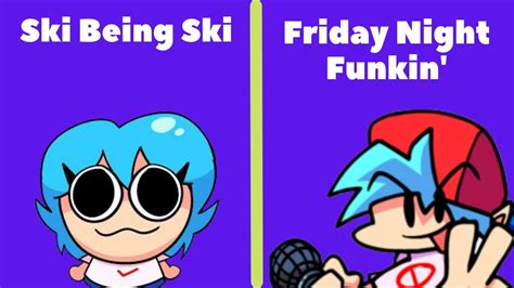 Ski Being Ski VS Friday Night Funkin Pow Sky Week FNF Mod Hard