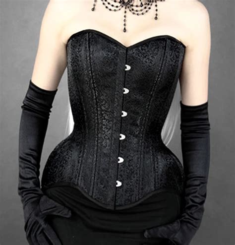 Longline Double Steel Boned Waist Slimming Overbust Corset Top Tight Lacing Corsetbustiers