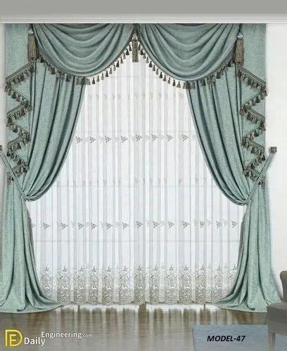 Blue Eyelet Decorative Cotton Curtain Size 140 X 250 Cm At Rs 1000 Piece In Bengaluru