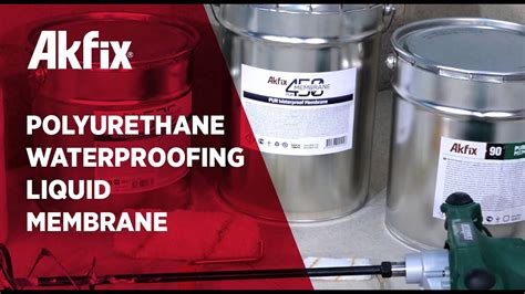 Akfix Polyurethane Waterproofing Liquid Membrane Youtube