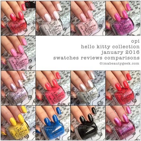 Opi Hello Kitty Complete Manigeek Guide Beautygeeks