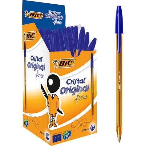 50 Stylos Bille BIC Pointe Fine Bleu 50 Stylos Bille BIC Pointe Fin