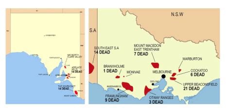 Ash Wednesday Fire Map Davida Francoise