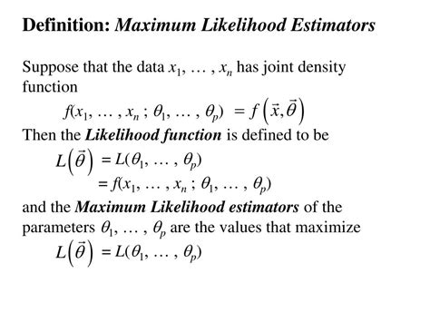 Ppt Maximum Likelihood Estimation Powerpoint Presentation Free