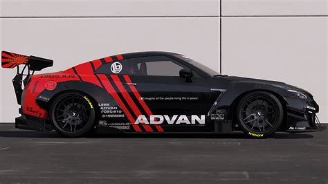 Nissan Gt R Liberty Walk Lb Performance Advan Livery Gta Mods