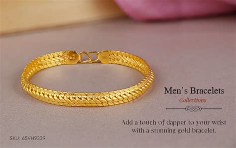 Buy Latest Gold Bracelets Designs Online For Men With Best Prices