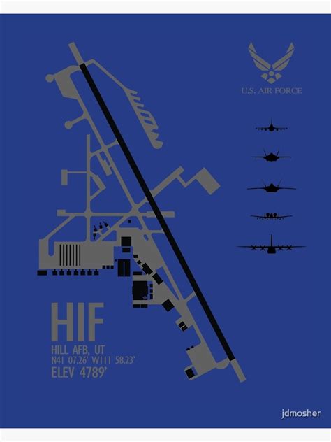 "Hill Air Force Base Airfield Diagram" Poster by jdmosher | Redbubble