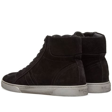 Saint Laurent Joe Distressed High Sneaker Black End Ca