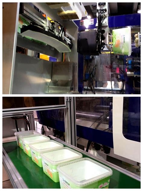 Iml Robot Automatic In Mold Labeling System Robot Arm For Injection