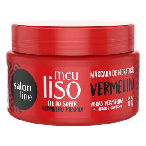 Mascara Salon Line G Meu Liso Matizador Vermelho Super Primavera