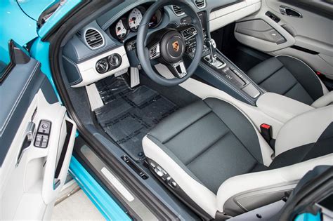 Miami Blue Porsche Interior