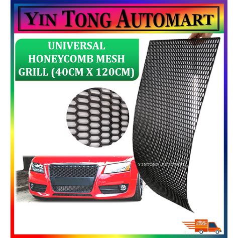 Cm X Cm Universal Black Honeycomb Abs Plastic Mesh Grill Shopee