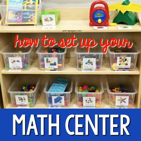 Math center in preschool – Artofit